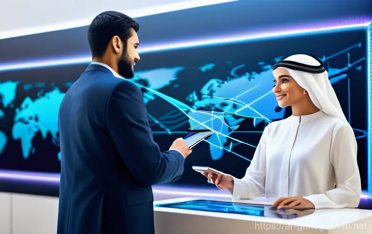 글로벌브릿지와 교역 협정 - **Image Prompt 1: The New Silk Road of the 21st Century**
    A panoramic, high-angle shot showcasin...