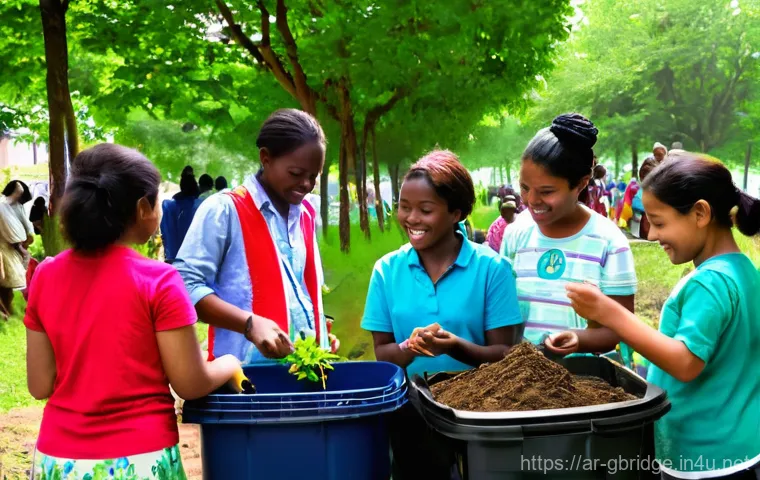 글로벌브릿지와 사회적 책임 - **Prompt:** A vibrant and dynamic image featuring a diverse group of young men and women from variou...