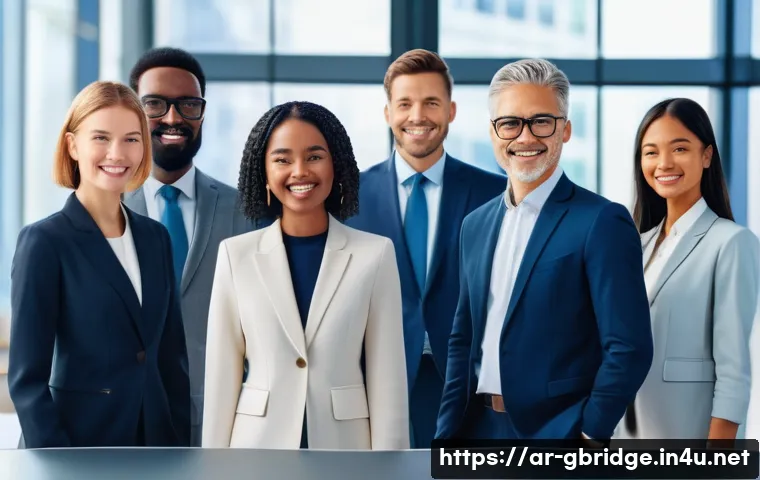 글로벌브릿지와 국제 비즈니스 네트워크 - **Prompt:** A vibrant and dynamic illustration showcasing a diverse group of male and female busines...